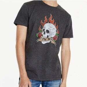 Men's Aeropostale Flaming Skull Tee New York Size XS